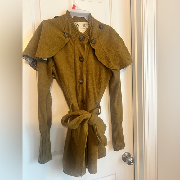 Anthropologie Sparrow Wool Cape Cardigan Coat | M - Picture 2 of 13